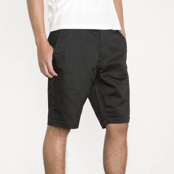 NWT RVCA THE WEEK-END SHORTS in Black - Picture 1 of 16